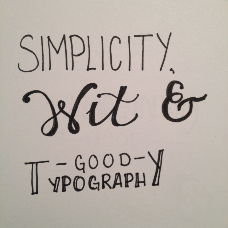 simplicity, wit & good typography | by MEGAN HILLMAN